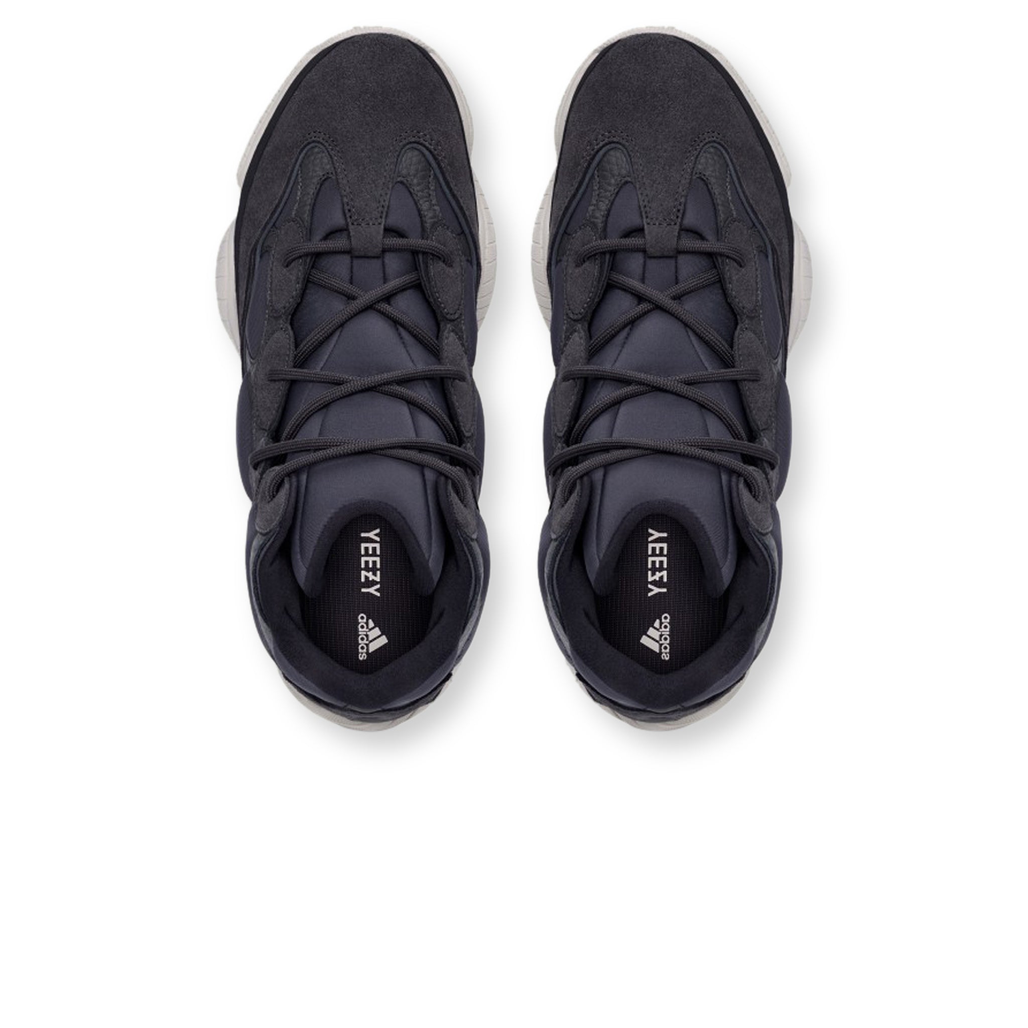 Top down view Adidas Yeezy 500 High Slate FW4968